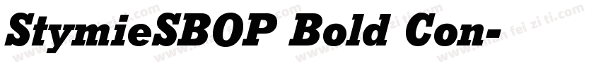 StymieSBOP Bold Con字体转换